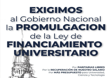 SI NO SE PROMULGA LA LEY, HAY PARO
