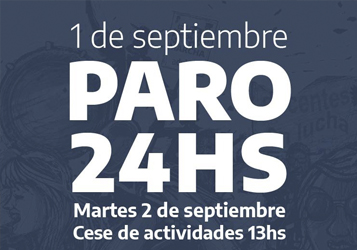 PARO EL LUNES 1 Y CESE A LAS 13HS EL MARTES 2