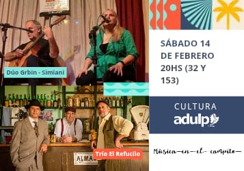 EL SÁBADO 14 VUELVE “MÚSICA EN EL CAMPITO”