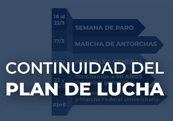 PLAN DE LUCHA POR LA LEY DE FINANCIAMIENTO