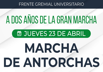 MARCHA DE ANTORCHAS EL JUEVES 23
